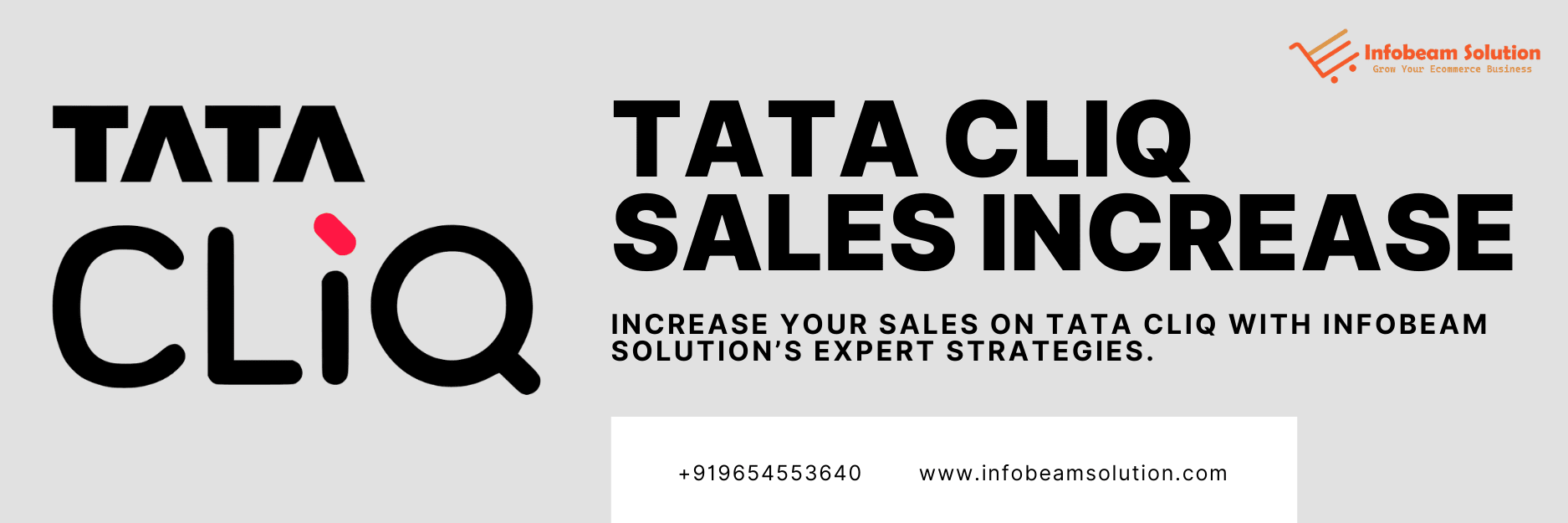 Tata CLIQ Sales Increase Service by Infobeam Solution