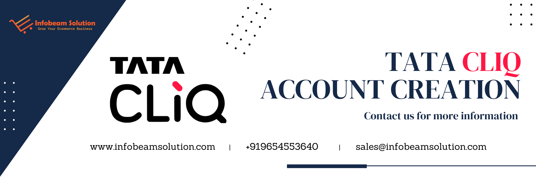 Tata CLiQ Account Creation Service by Infobeam Solution