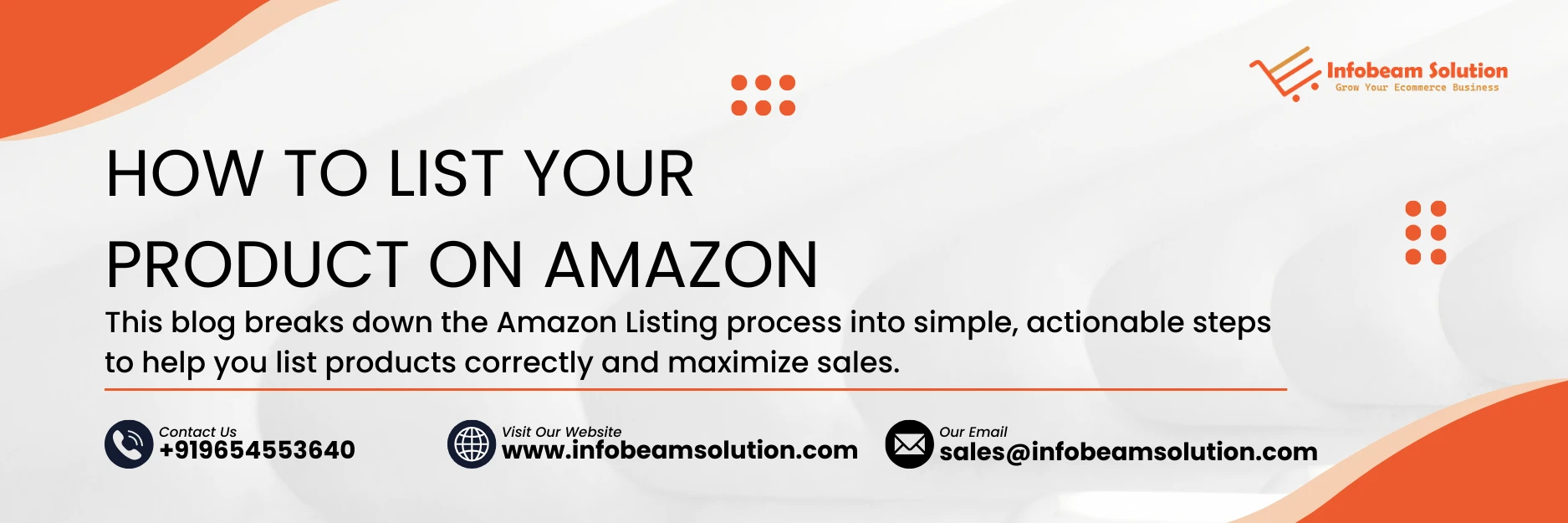 How To List Your Product On Amazon, Infobeam Solution