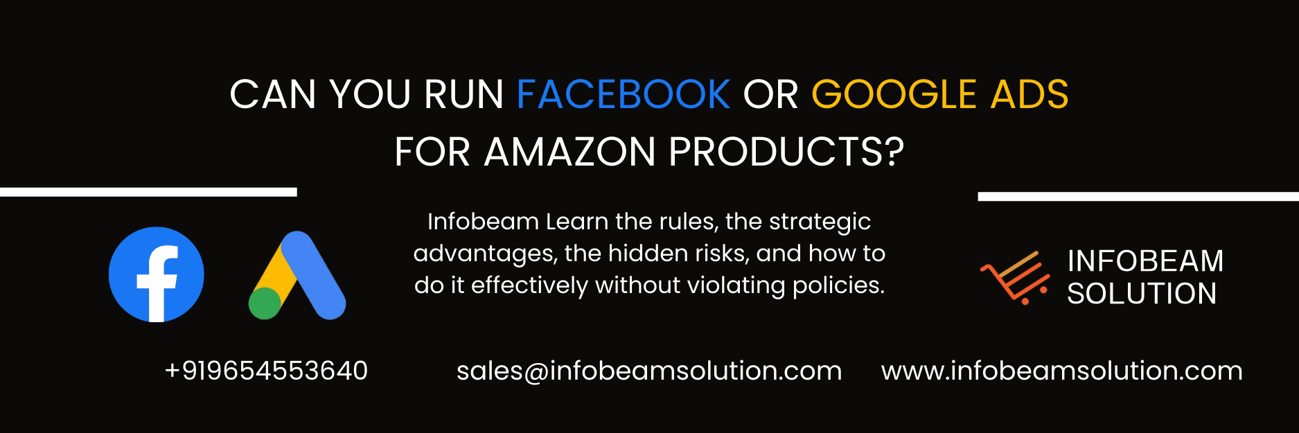Can You Run Facebook Or Google Ads For Amazon Products, Infobeam Solution