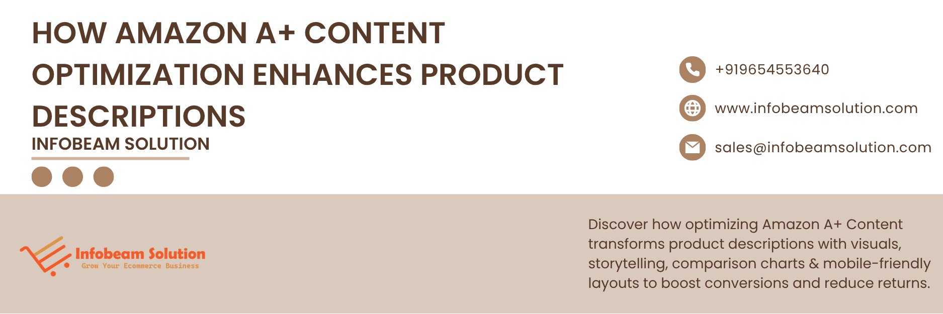 How Amazon A Content Optimization Enhances Product Descriptions, Infobeam Solution