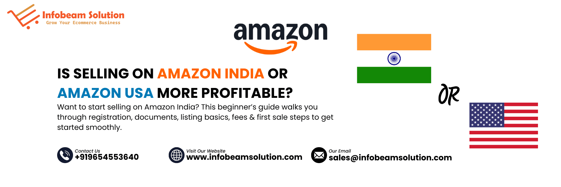 Is Selling On Amazon India Or Amazon USA More Profitable, Infobeam Solution