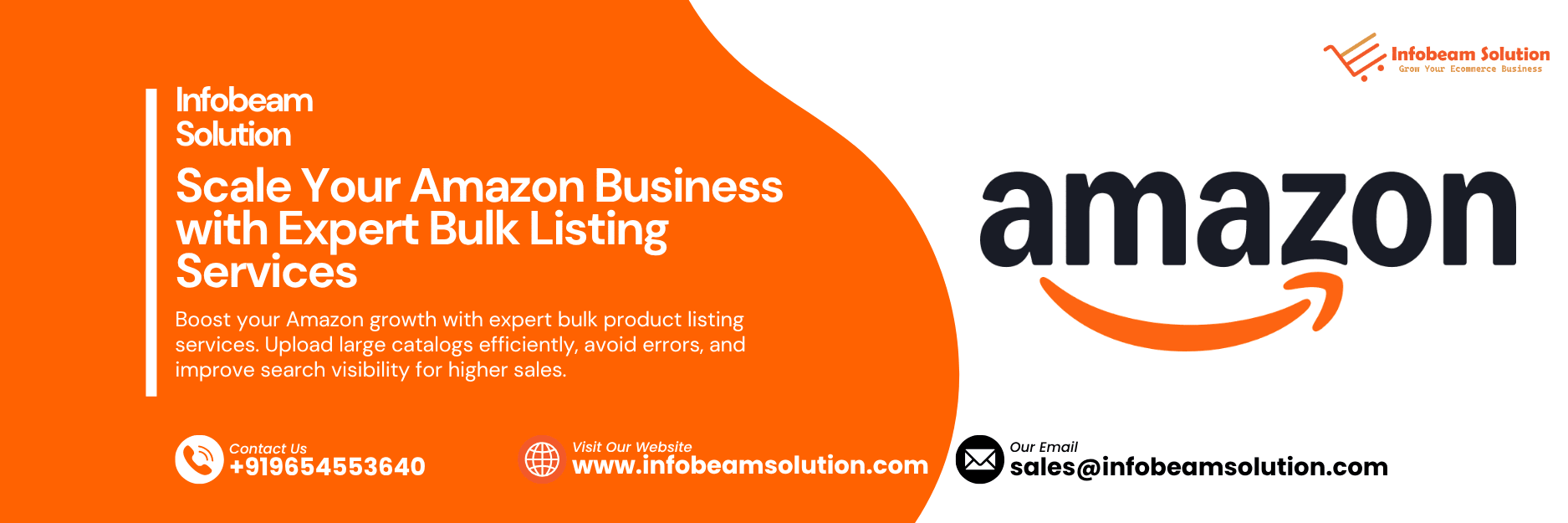 Scale Your Amazon Business With Expert Bulk Listing Services, Infobeam Solution