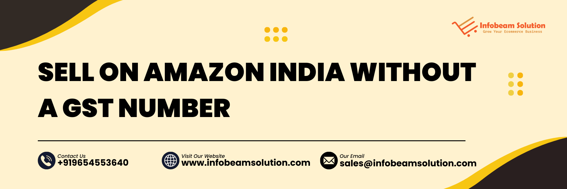 Sell On Amazon Without A Gst Number, Infobeam Solution