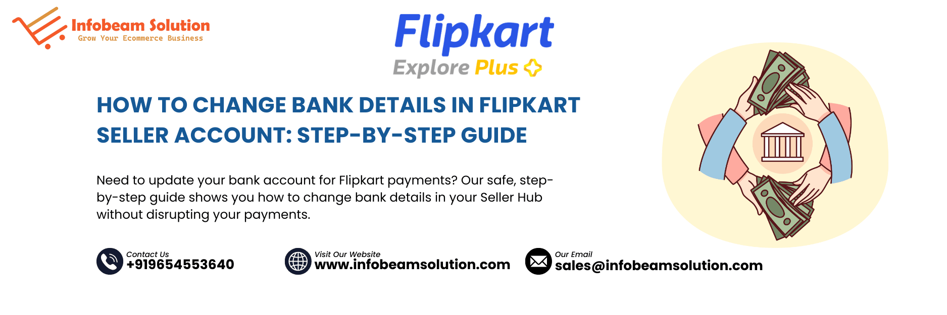 How To Change Bank Details In Flipkart Seller Account, Infobeam Solution