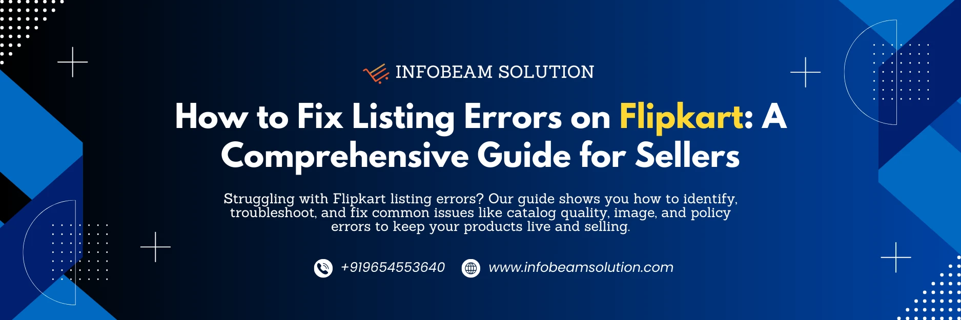 How To Fix Listing Errors On Flipkart, Infobeam Solution