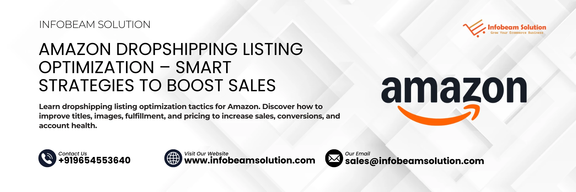 Amazon Dropshipping Listing Optimization, Infobeam Solution