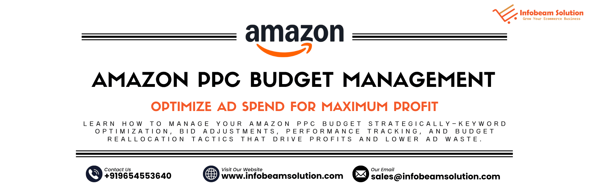 Amazon PPC Budget Management, Infobeam Solution