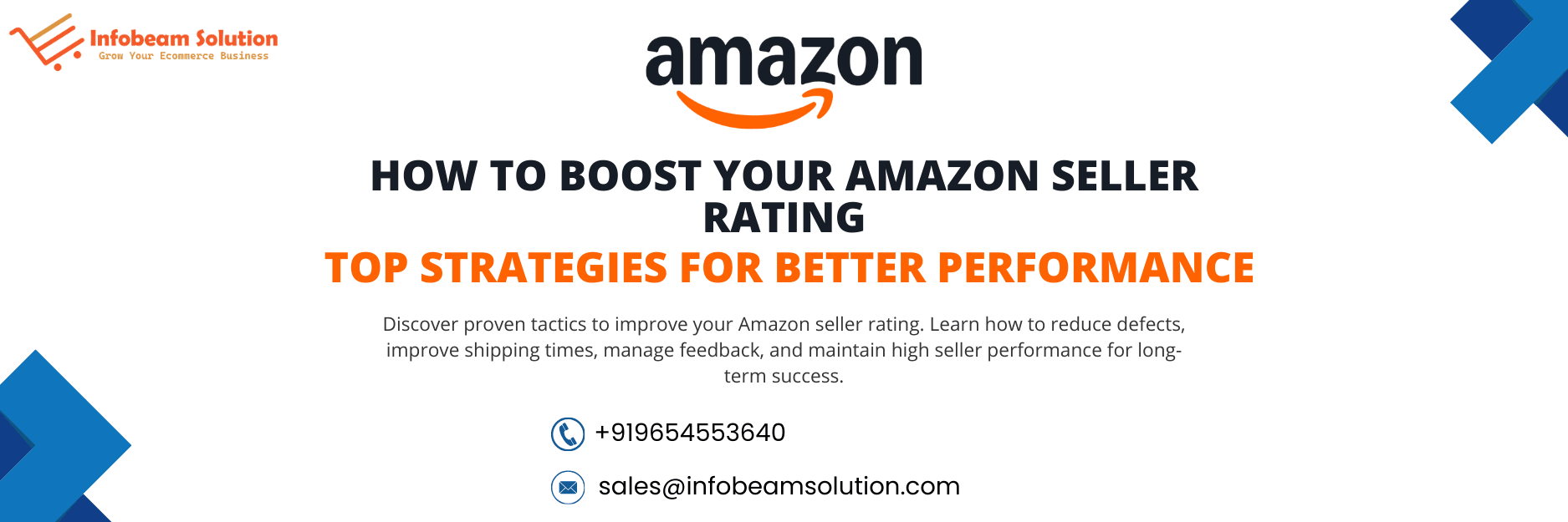 How To Boost Your Amazon Seller Rating, Infobeam Solution