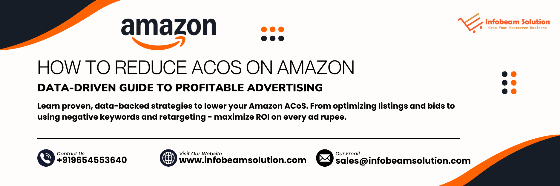 How To Reduce ACoS On Amazon, Infobeam Solution