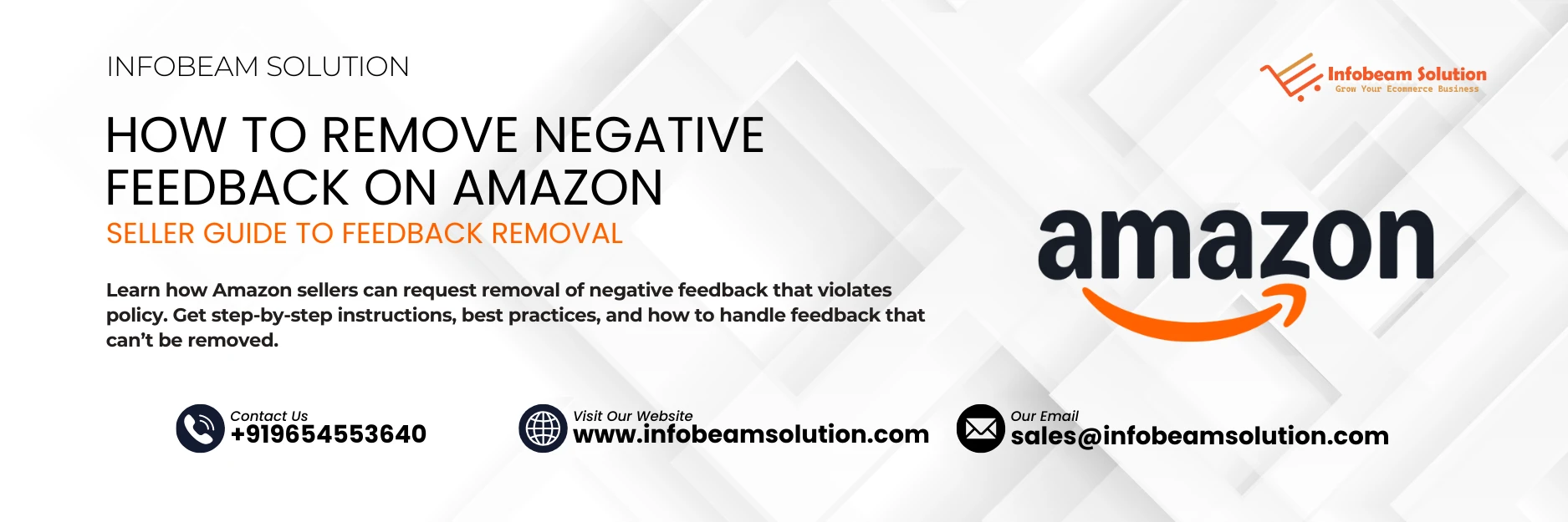 How To Remove Negative Feedback On Amazon, Infobeam Solution
