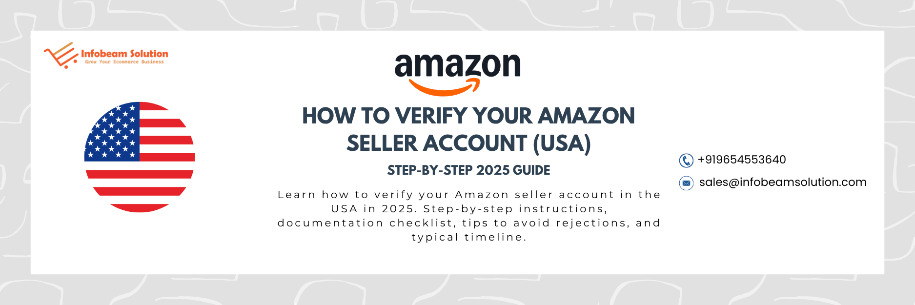 How To Verify Your Amazon Seller Account, Infobeam Solution