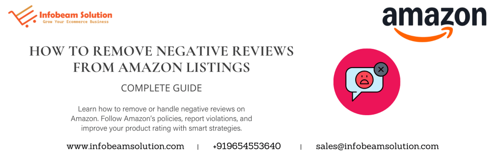 How To Remove Negative Reviews From Amazon Listings, Infobeam Solution