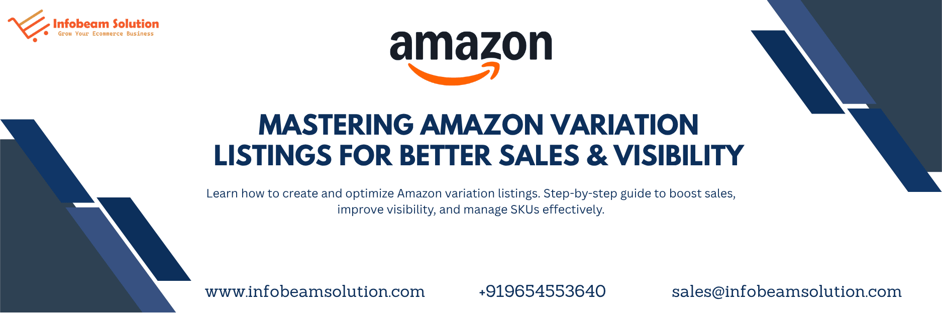 Mastering Amazon Variation Listings For Better Sales Visibility, Infobeam Solution