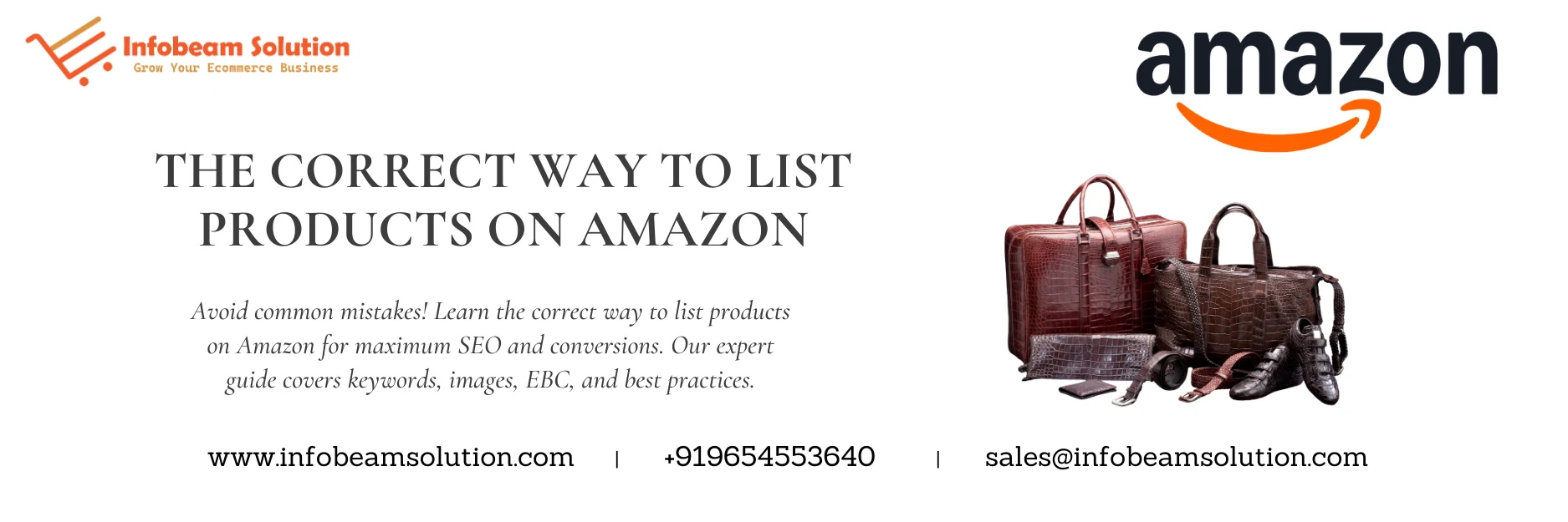 The Correct Way To List Products On Amazon, Infobeam Solution