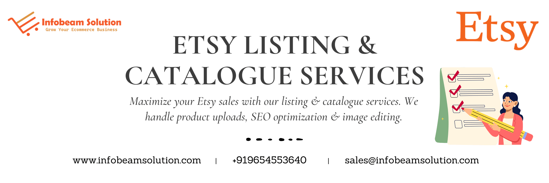Etsy Listing And Catalogue Services, Infobeam Solution